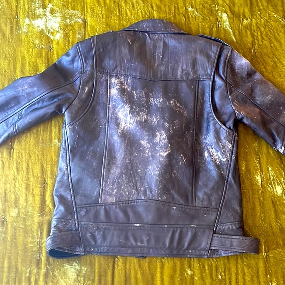 KOLLAR Distressed Leather Jacket! - Picture 9 of 12